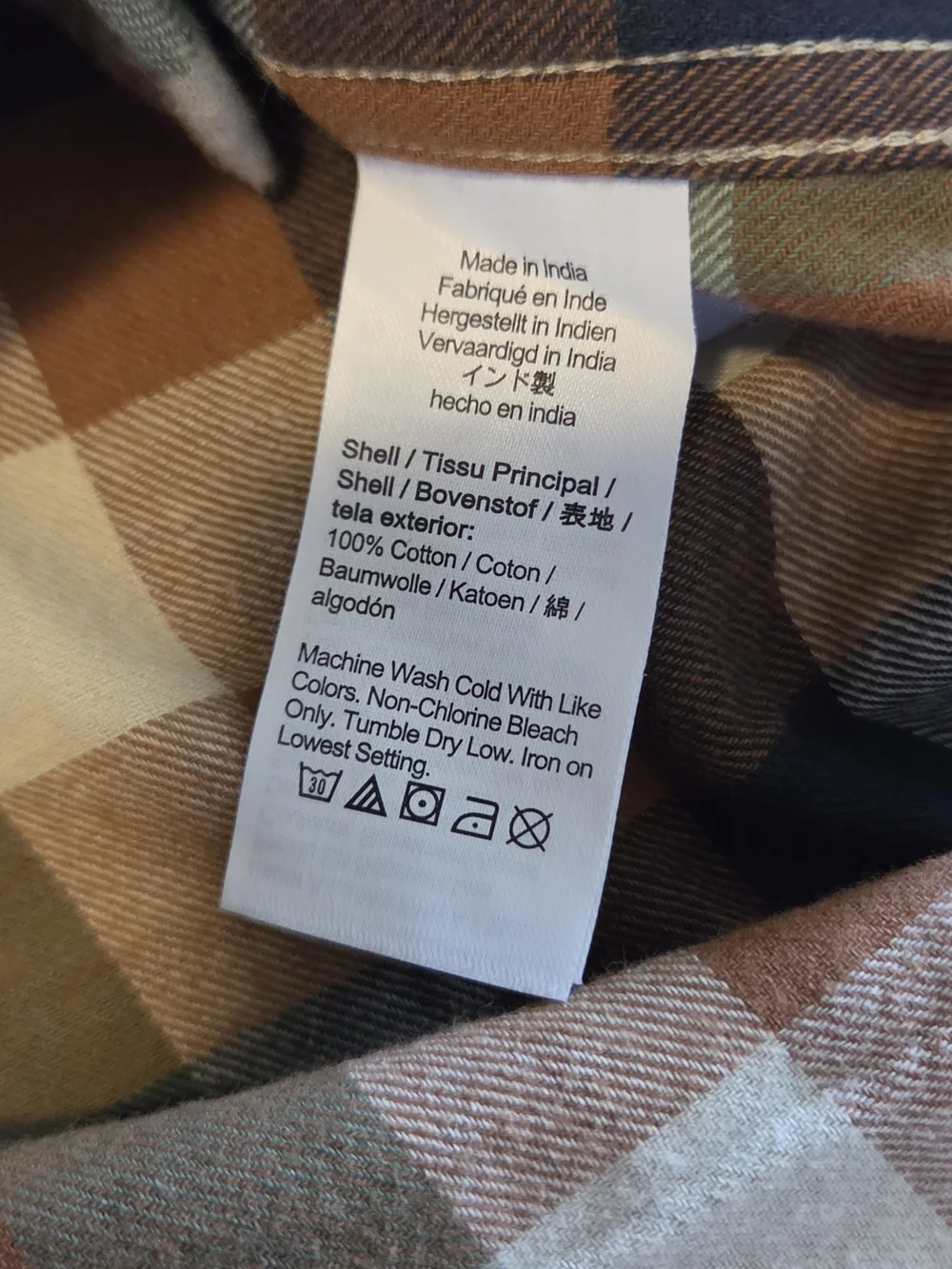 NWT J. Crew Classic Fit Flannel, Size Medium